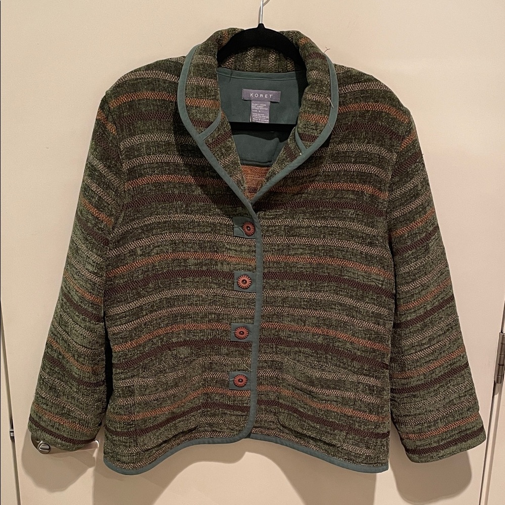 Koret Multicolor Striped Women's Blazer
